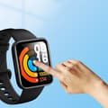Miniatyrbild 4 av 4: INF 3D-böjd skärmskydd i mjuk film för Redmi Watch 2 Lite - Svart (2-pack)