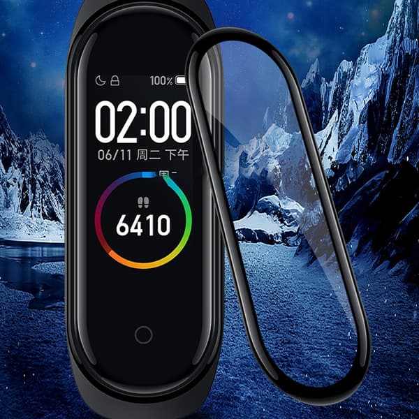 INF 3D-böjt skärmskydd för Xiaomi Mi Band 5 - 2-pack