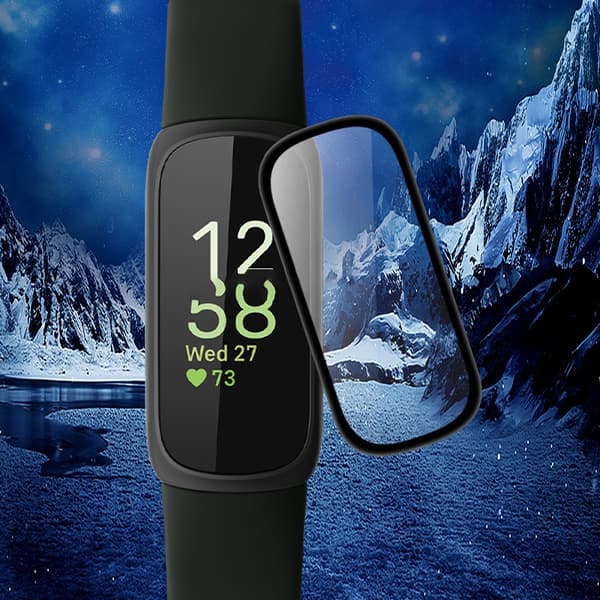 Fitbit Inspire 3 skärmskydd, 3D böjd mjuk film (2-pack)