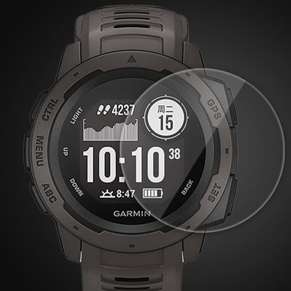 INF Garmin Instinct 2 Skærmbeskytter, 2-Pak Hærdet Glas med Anti-Blåt Lys
