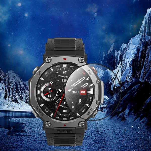 INF Amazfit T-Rex 3 Skärmskydd (2-pack) - Mjuk, 3D-böjd, HD-klar, Fodralvänlig