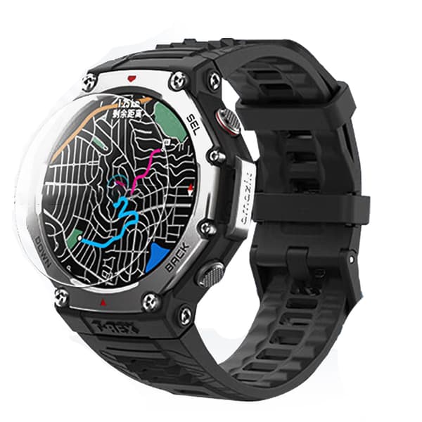 INF Skärmskydd av härdat glas med hög aluminiumhalt för Amazfit T-Rex 3 (2-pack)