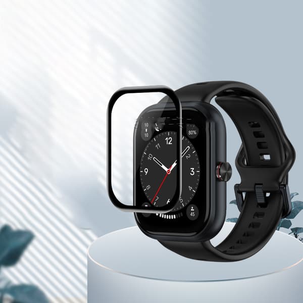 INF Haylou Watch skærmbeskytter, 3D buet blød film, sort (2-pak)