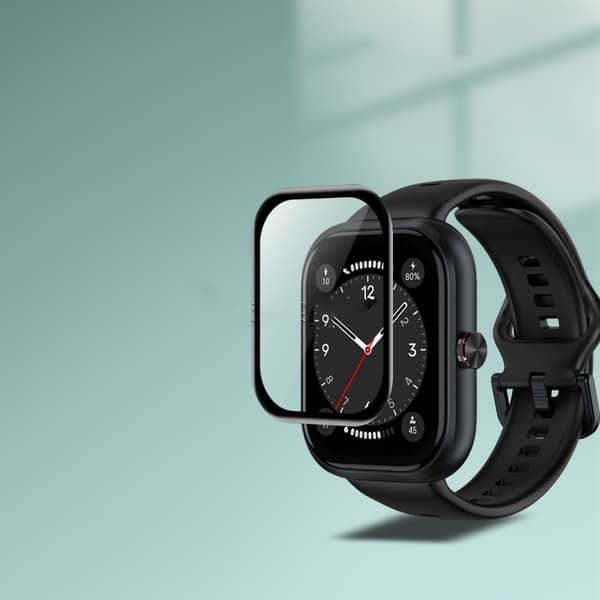 INF Haylou Watch skærmbeskytter, 3D buet blød film, sort (2-pak)