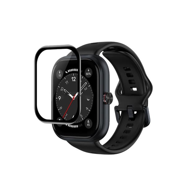INF Haylou Watch skærmbeskytter, 3D buet blød film, sort (2-pak)