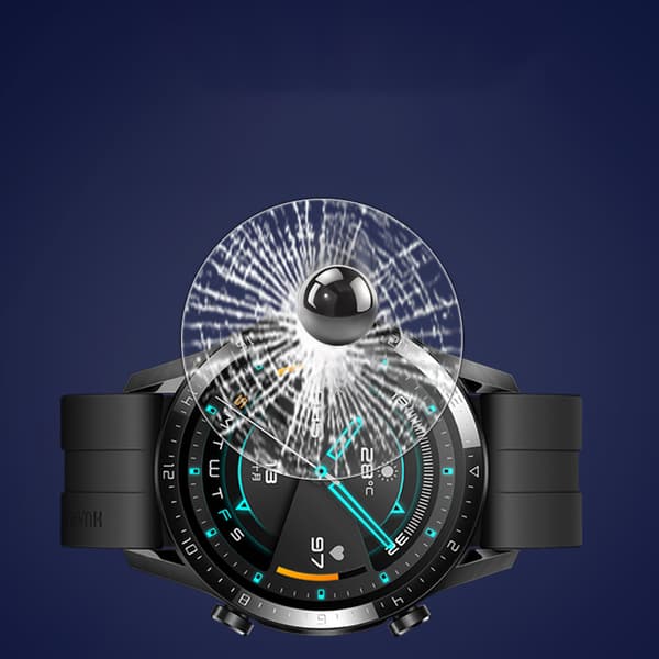 INF Suojakalvo Huawei Watch GT 1st Gen -älykellolle, karkaistua lasia oleva sinistä valoa suodattava näytönsuoja (2 kpl)
