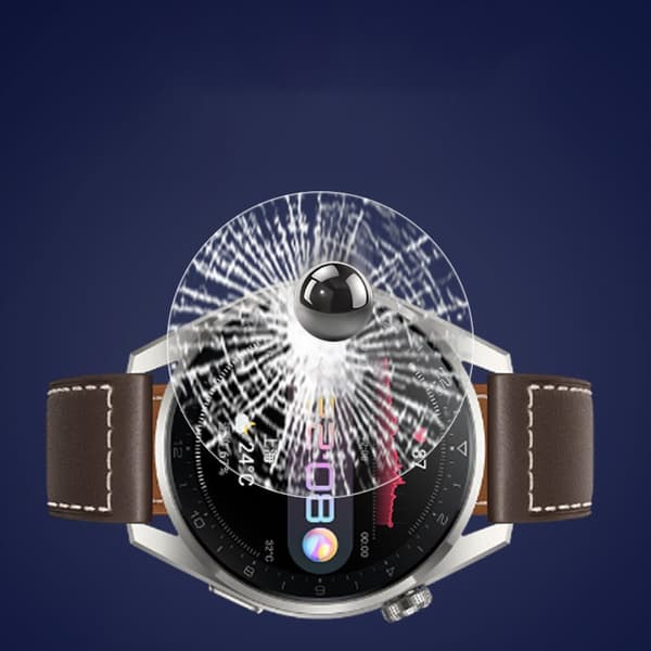 INF Sujapinna suojakalvo Huawei WATCH 3 Pro New -kellolle, sinisen valon suodatin, karkaistu lasi, kaarevat reunat, 2 kpl