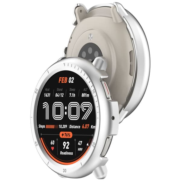 INF Amazfit Active2 ihåligt skyddsfodral Silver