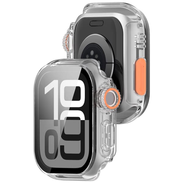 INF Skyddsfodral för Apple Watch - Hård PC & Härdat Glas