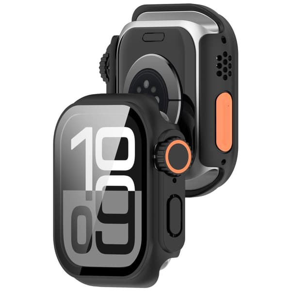 INF Beskyttelsescover til Apple Watch - Hård PC & Hærdet Glas