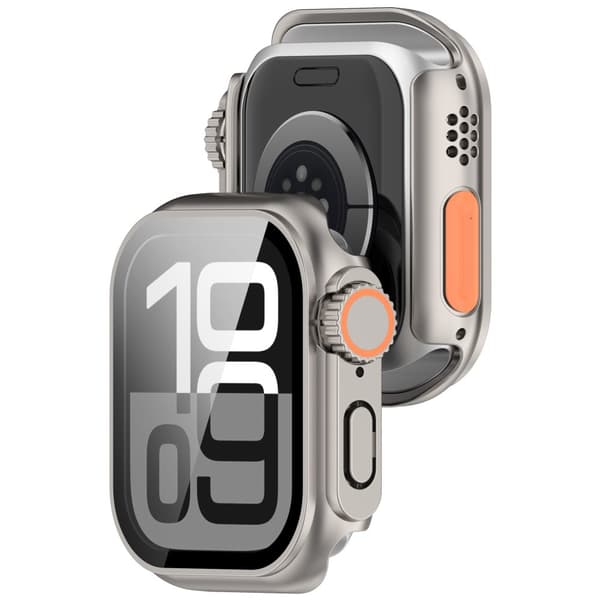 INF Beskyttelsescover til Apple Watch - Hård PC & Hærdet Glas