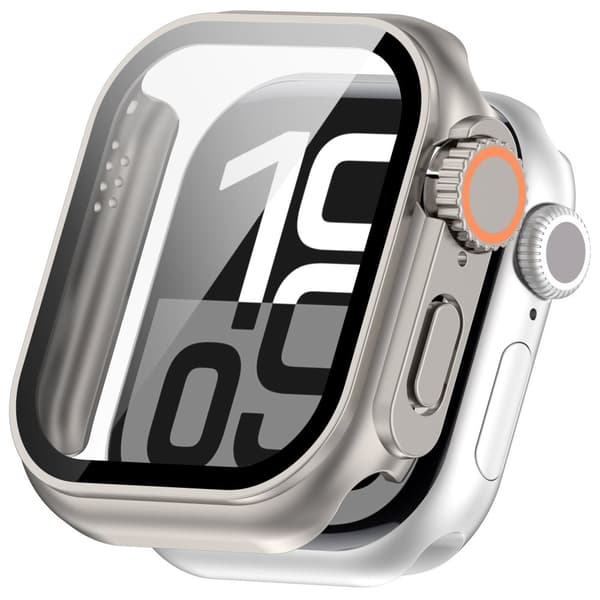 INF Beskyttelsescover til Apple Watch - Hård PC & Hærdet Glas