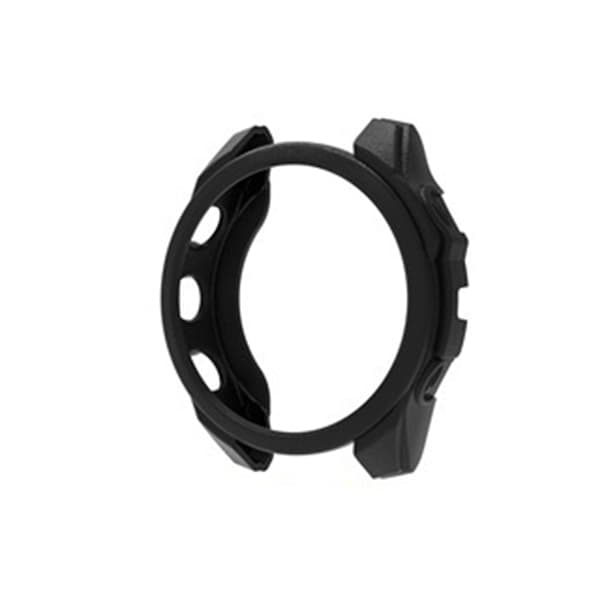 INF Garmin Forerunner 965 Urkasse - Sort Lædertekstur TPU Cover