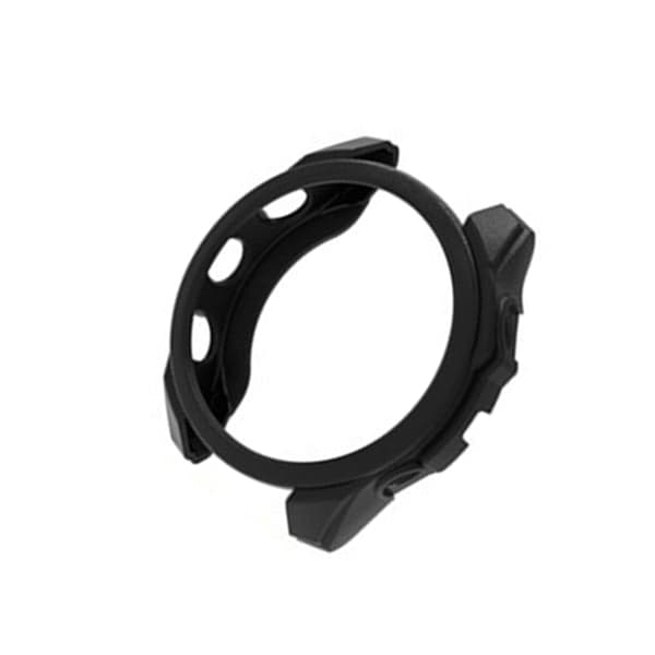 INF Garmin Forerunner 965 Urkasse - Sort Lædertekstur TPU Cover