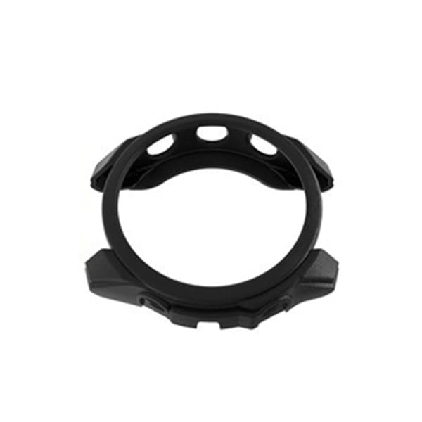 INF Garmin Forerunner 965 Urkasse - Sort Lædertekstur TPU Cover