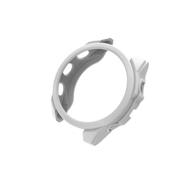 INF TPU-fodral med vit läderstruktur för Garmin Fenix 8 47MM