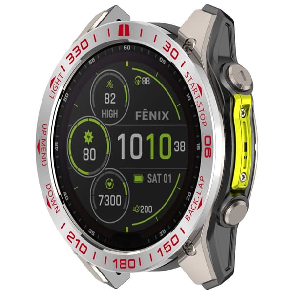 INF Rostfri stålram för Garmin Fenix 8 Flerfärgad 2Model 5
