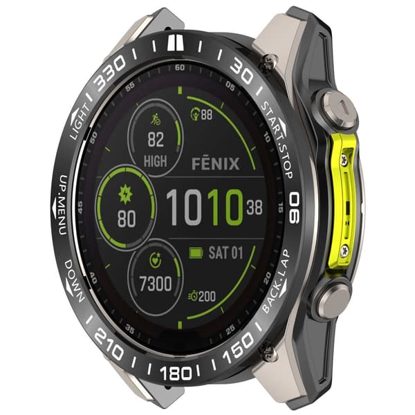 INF Ruostumattomasta teräksestä valmistettu kehys Garmin Fenix 8:lle Monivärinen 4Model 3