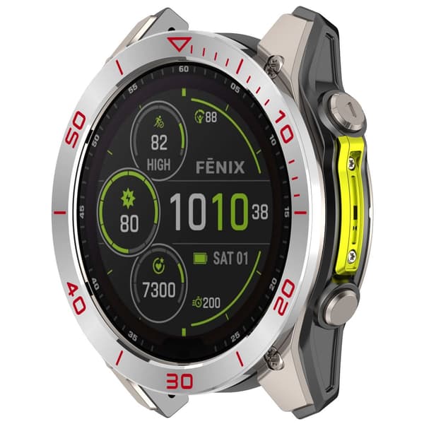 INF Premium Rostfritt Stålram för Garmin Tactix 8 51mm Solar