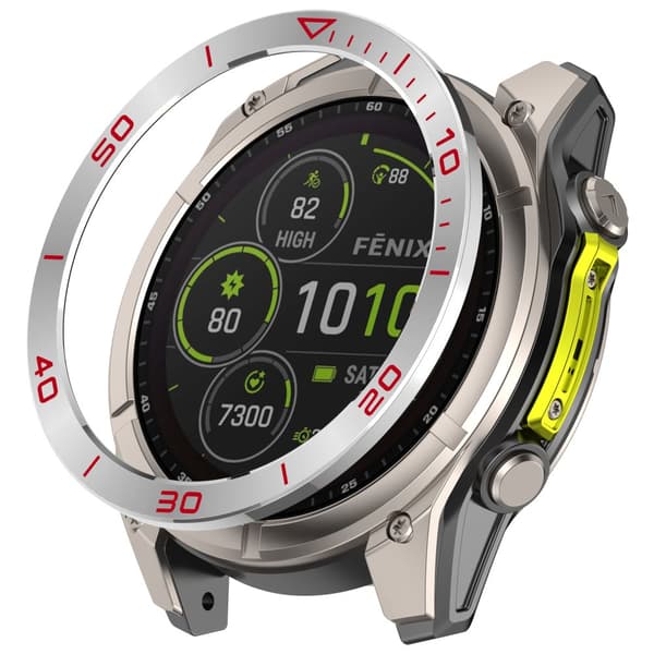 INF Premium Rostfritt Stålram för Garmin Tactix 8 51mm Solar