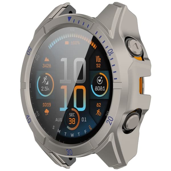 INF Garmin Tactix 8 Solar Edition 51mm Beskyttelsesetui Sort Grå+blått