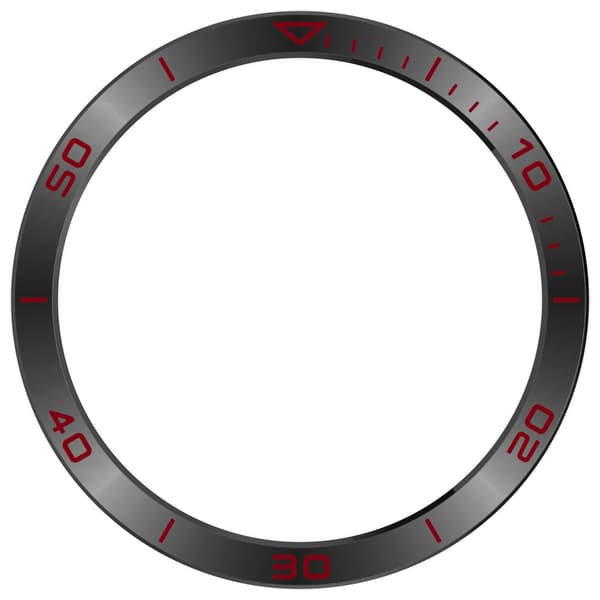 INF Garmin Tactix 8 47mm AMOLED Bezel - Svart & Röd Tidszon