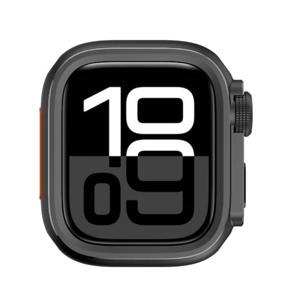 INF Tåligt metallskal för Apple Watch Series 10 46mm Svart