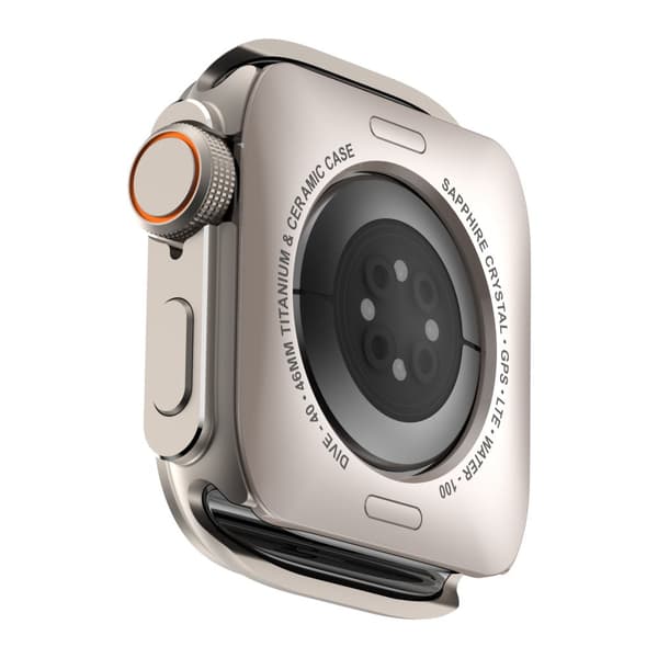 INF Robust metalldeksel for Apple Watch Series 10 46mm Sølv