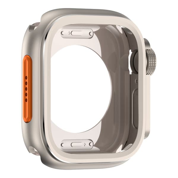 INF Robust metalldeksel for Apple Watch Series 10 46mm Sølv