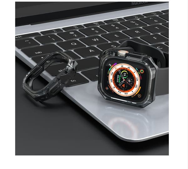 INF 49mm Apple Watch Ultra Tofarget Beskyttelsesetui Sort