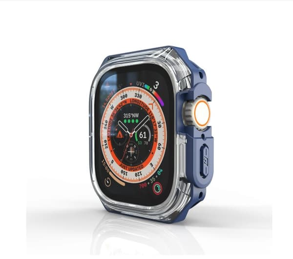 INF 49mm Apple Watch Ultra Tofarget Beskyttelsesetui Blå