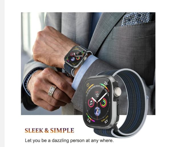 INF Alumiiniseoskotelo karkaistulla kalvolla Apple Watch 10:lle  45 mm