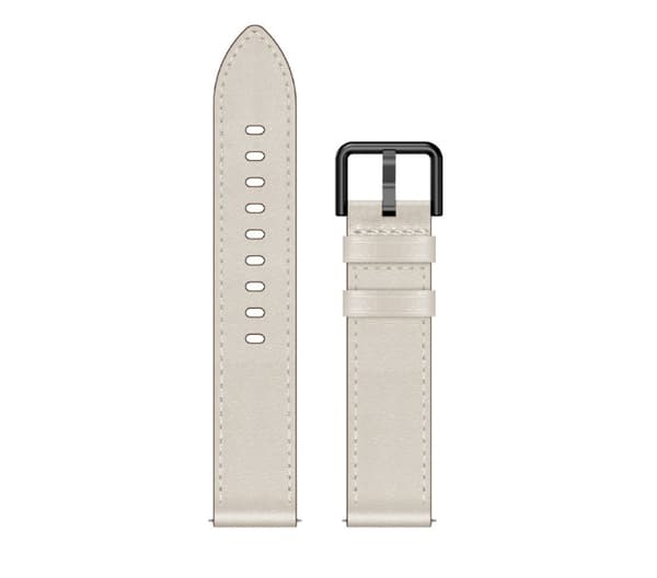 INF Premium Läder Klockarmband för Samsung Galaxy Watch Vit 20 mm