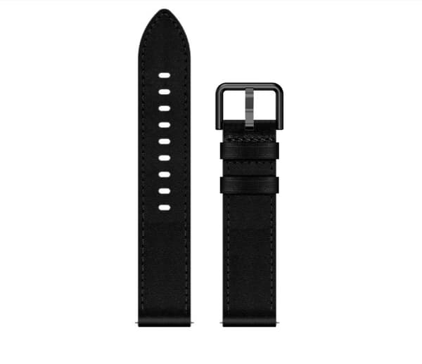 INF Premium lærreim til Samsung Galaxy Watch Sort 20 mm