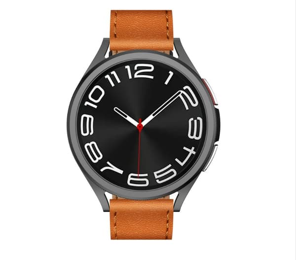 INF Premium lærreim til Samsung Galaxy Watch Brun 22 mm