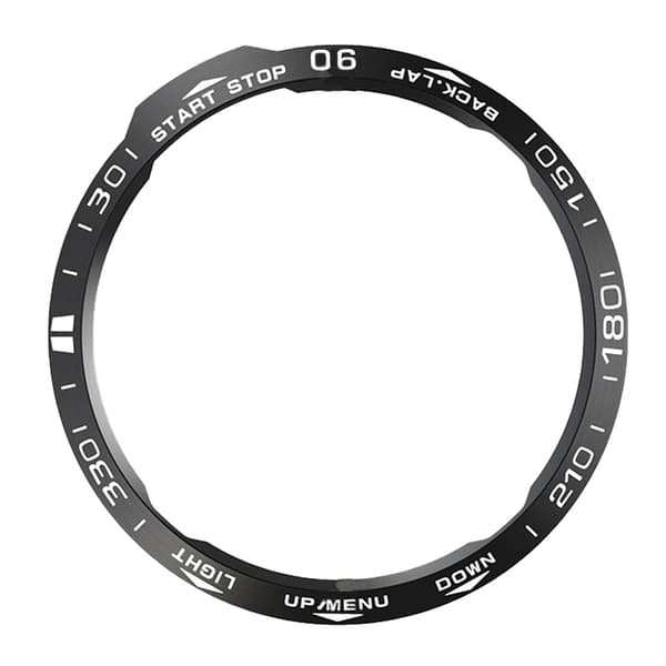 INF Snyggt svart infattningsskydd för Garmin Fenix 6X-serien