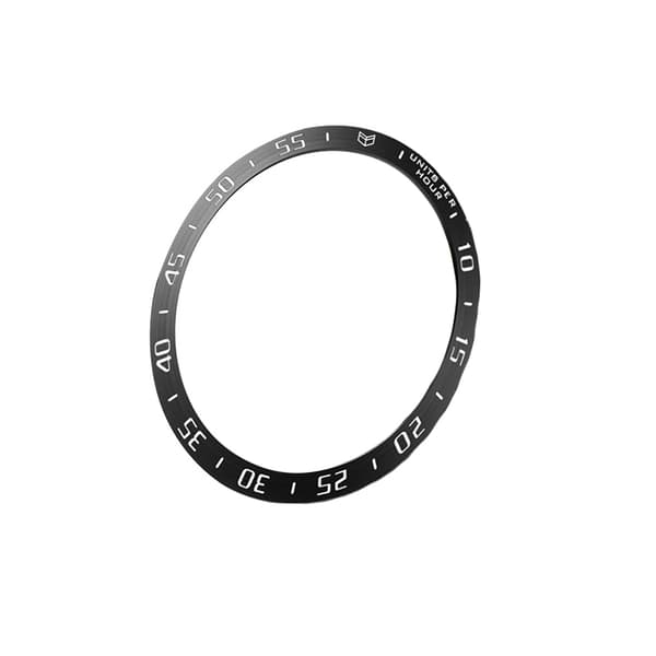 INF Sort & Hvid Bezel Ring til 41mm Galaxy Watch 3 - Rustfrit Stål