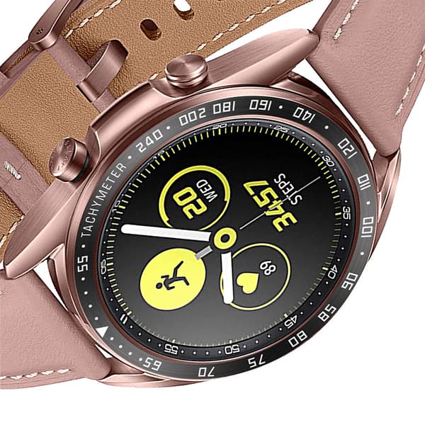 INF Svart og hvit ramme for 41 mm Galaxy Watch 3 - Rustfritt stål
