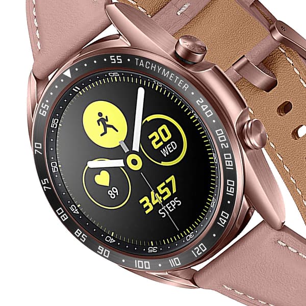 INF Svart og hvit ramme for 41 mm Galaxy Watch 3 - Rustfritt stål