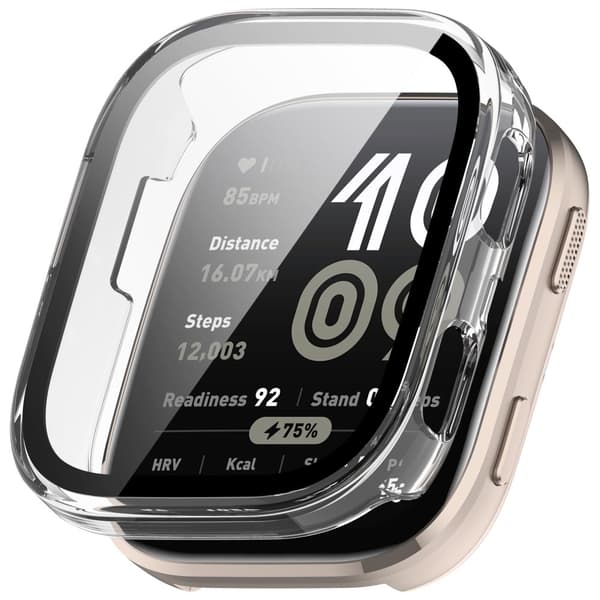 INF Kirkas PC-kotelo karkaistulla kalvolla Amazfit BIP 6:lle Läpinäkyvä