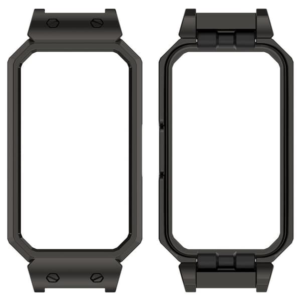 INF Huawei Band 10/9/8 Metal Beskyttelsesetui Zinklegering Ramme Sort