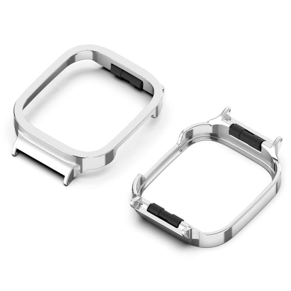 INF Ruostumattomasta teräksestä valmistettu kellon kehys Redmi Watch 3:lle Hopea