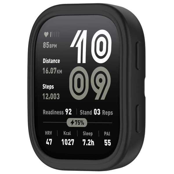 INF Silikonisuojakotelo Amazfit Bip 6:lle (A2435) Musta