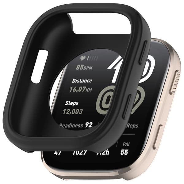 INF Silikonisuojakotelo Amazfit Bip 6:lle (A2435) Musta