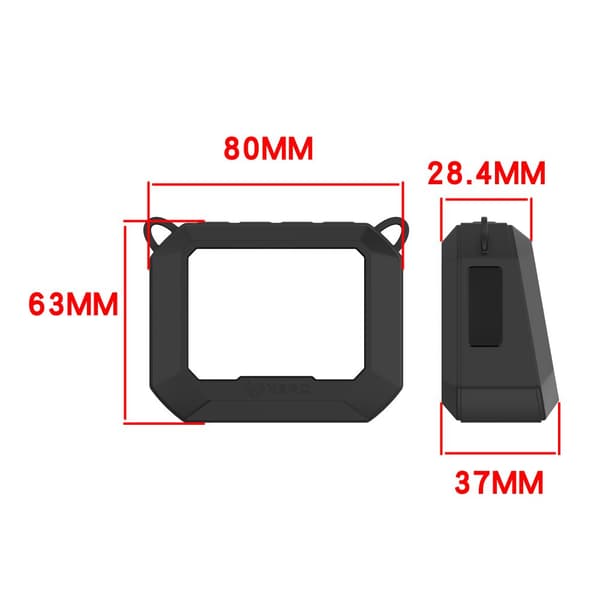 INF Silikone beskyttelsesetui til Garmin Xero C1 PRO Sort