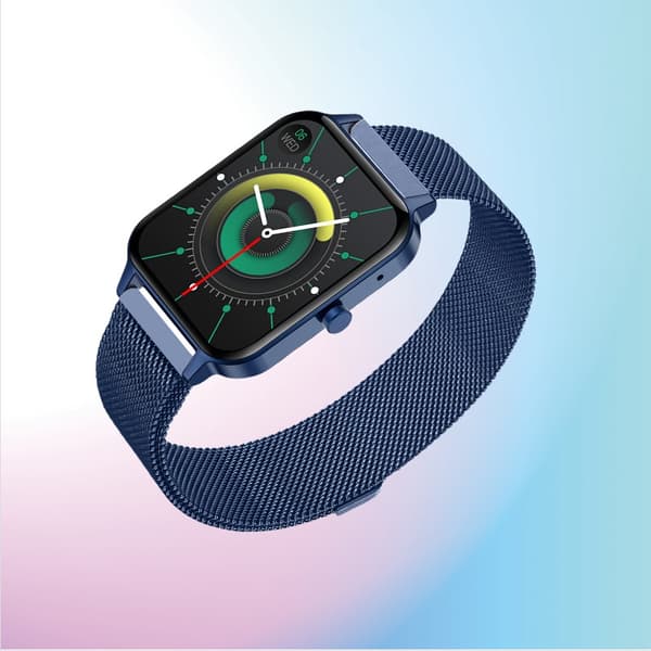INF MX7 Smartwatch: Bluetooth-samtal och hälsoövervakning Blå