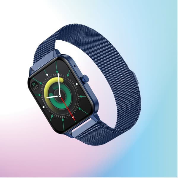 INF MX7 Smartwatch: Bluetooth-samtal och hälsoövervakning Blå