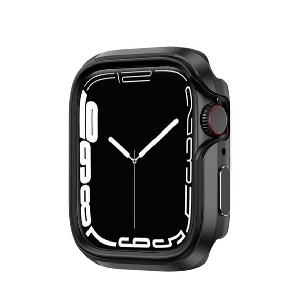 INF Kompatibel med stilfuldt aluminiumslegeringsetui til Apple Watch Sort 41 mm