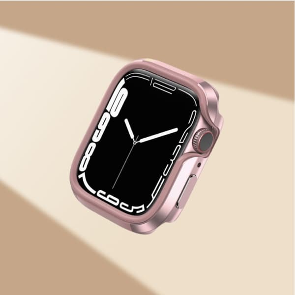 INF Kompatibel med stilig aluminiumslegeringsdeksel for Apple Watch Rosa 45 mm