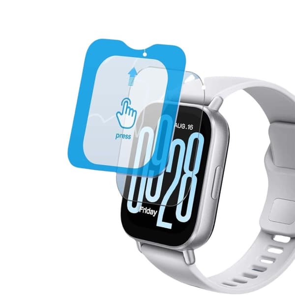 INF Kompatibel med Redmi Watch 5 skjermbeskytter i herdet glass - Klar